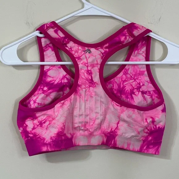 Ideology Pink Tie-Dye Sports Bra XL - Picture 4 of 5